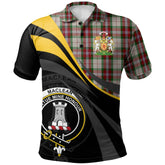 MacLean Dress Tartan Polo Shirt - Royal Coat Of Arms Style