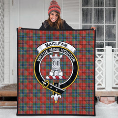 MacLean of Duart Ancient Tartan Crest Quilt