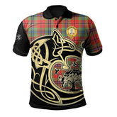 MacLean of Duart Modern Tartan Polo Shirt Viking Wolf