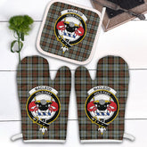 MacLeod Of Harris Weathered Tartan Crest Oven Mitt And Pot Holder (2 Oven Mitts + 1 Pot Holder)