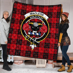 MacLeod of Raasay Tartan Crest Quilt
