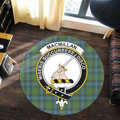 MacMillan Hunting Ancient Tartan Crest Round Rug