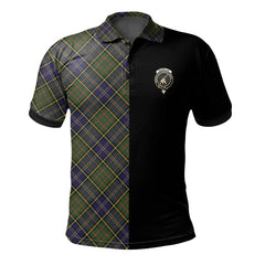 MacMillan Hunting Modern Tartan Polo Shirt Half of Me - Cross Style