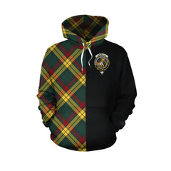 MacMillan Old Modern Tartan Hoodie Half of Me - Cross Style