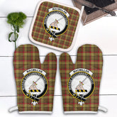 MacMillan Old Weathered Tartan Crest Oven Mitt And Pot Holder (2 Oven Mitts + 1 Pot Holder)