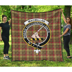 MacMillan Old Weathered Tartan Crest Quilt