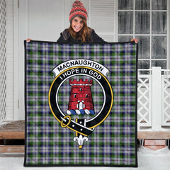 MacNaughton Dress Tartan Crest Quilt