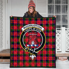 MacNaughton Modern Tartan Crest Quilt