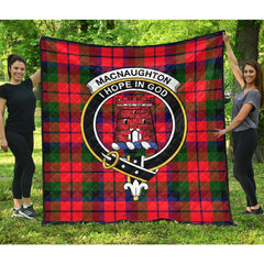 MacNaughton (MacNaughten) Tartan Crest Quilt
