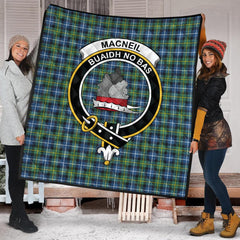MacNeill of Barra Ancient Family Tartan Crest Quilt