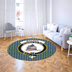 MacNeil of Barra Ancient Tartan Crest Round Rug