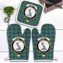MacNeil Of Colonsay Ancient Tartan Crest Oven Mitt And Pot Holder (2 Oven Mitts + 1 Pot Holder)