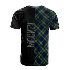 MacNeil of Colonsay Modern Tartan T-Shirt Half of Me - Cross Style