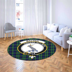 MacNeil of Colonsay Modern Tartan Crest Round Rug