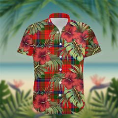 MacNicol (of Scorrybreac) Tartan Hawaiian Shirt Hibiscus, Coconut, Parrot, Pineapple - Tropical Garden Shirt