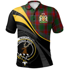 MacPhail Blue Bands Tartan Polo Shirt - Royal Coat Of Arms Style