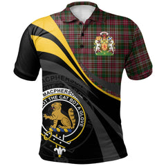 MacPherson 9 Tartan Polo Shirt - Royal Coat Of Arms Style
