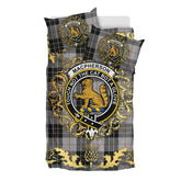 MacPherson Dress 01 Tartan Crest Bedding Set - Golden Thistle Style