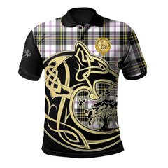 MacPherson Dress Modern Tartan Polo Shirt Viking Wolf
