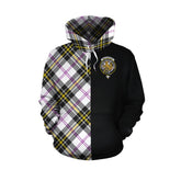 MacPherson Dress Modern Tartan Hoodie Half of Me - Cross Style
