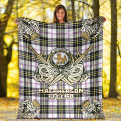 MacPherson Dress Modern Tartan Gold Courage Symbol Blanket