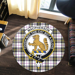 MacPherson Dress Modern Tartan Crest Round Rug