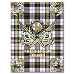 MacPherson Dress Modern Tartan Gold Courage Symbol Blanket