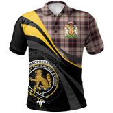 MacPherson Hunting Ancient Tartan Polo Shirt - Royal Coat Of Arms Style