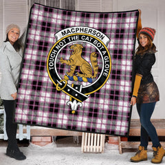 MacPherson Hunting Modern Tartan Crest Quilt
