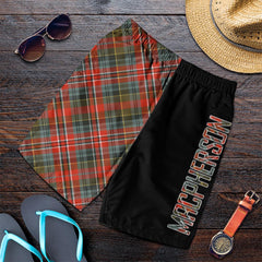 MacPherson Weathered Tartan Crest Men's Short - Cross Style