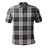 MacPherson of Cluny Black and White Tartan Polo Shirt