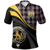MacPherson of Pitmain Tartan Polo Shirt - Royal Coat Of Arms Style