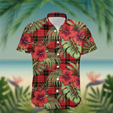 MacQueen Tartan Hawaiian Shirt Hibiscus, Coconut, Parrot, Pineapple - Tropical Garden Shirt