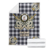 MacRae Dress Modern Tartan Gold Courage Symbol Blanket