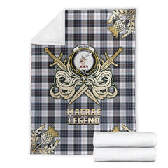 MacRae Dress Modern Tartan Gold Courage Symbol Blanket