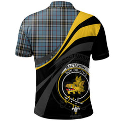 MacTavish Dress Tartan Polo Shirt - Royal Coat Of Arms Style