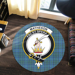Matheson Hunting Ancient Tartan Crest Round Rug