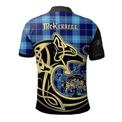 McKerrell Tartan Polo Shirt Viking Wolf