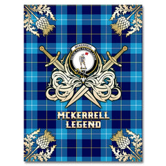 McKerrell Tartan Gold Courage Symbol Blanket