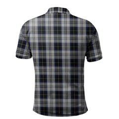 Menzies Black Dress Tartan Polo Shirt