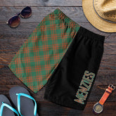 Menzies Green Ancient Tartan Crest Men's Short - Cross Style