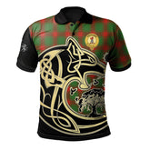 Middleton Modern Tartan Polo Shirt Viking Wolf