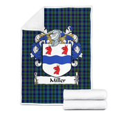 Miller Tartan Coat Of Arms Blanket - 3 Sizes
