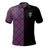 Montgomery Modern Tartan Polo Shirt Half of Me - Cross Style