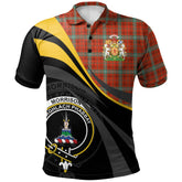 Morrison Red Ancient Tartan Polo Shirt - Royal Coat Of Arms Style