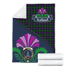 Morrison Tartan Crest Premium Blanket - Thistle Style
