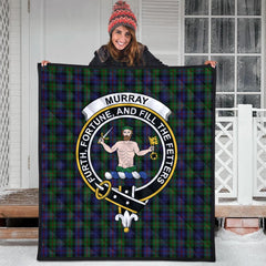 Murray of Atholl Tartan Crest Quilt