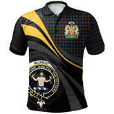 Murray of Atholl Modern Tartan Polo Shirt - Royal Coat Of Arms Style