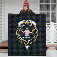 Murray of Atholl Modern Tartan Crest Quilt