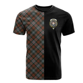 Murray of Atholl Weathered Tartan T-Shirt Half of Me - Cross Style